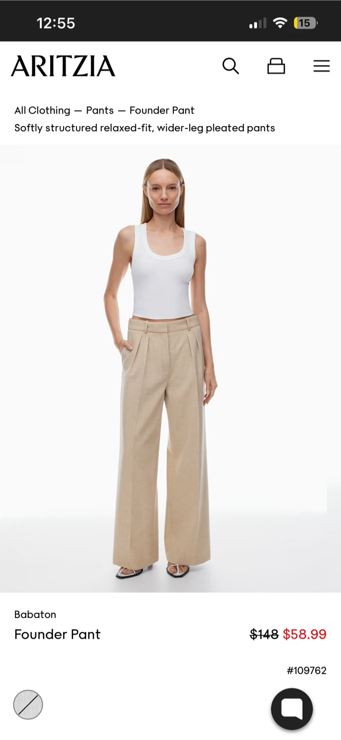 Babaton Founder Pant Size 6 - photo 5