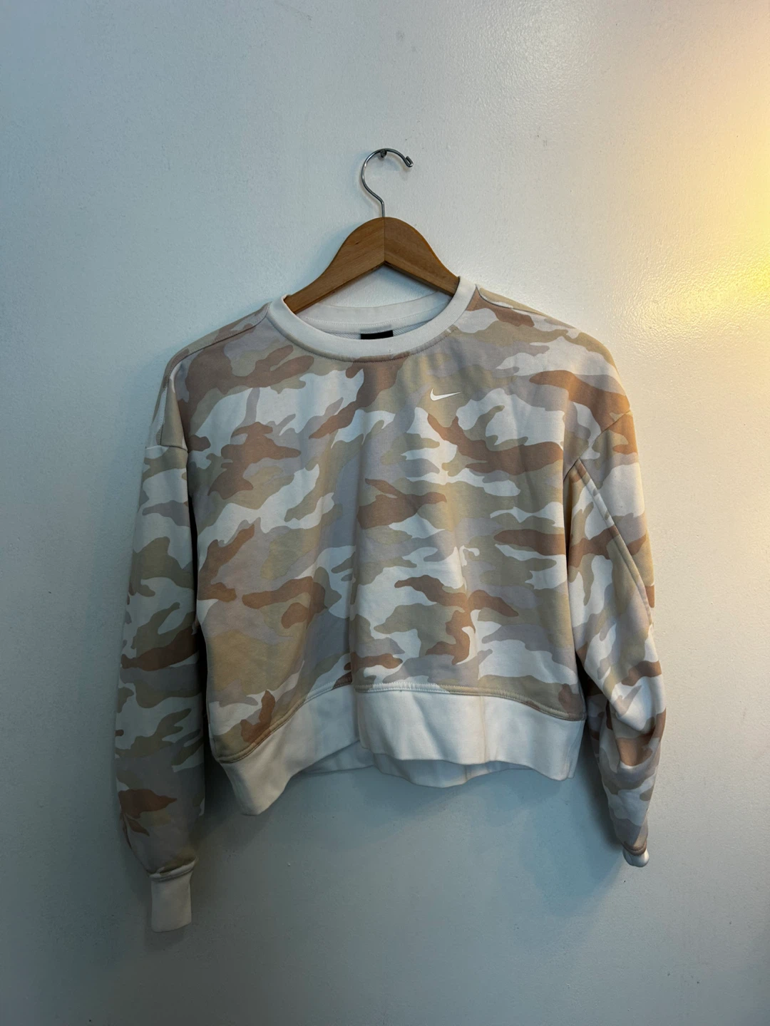 Nike Dri-Fit Camo Crewneck Sweatshirt - Women's XS