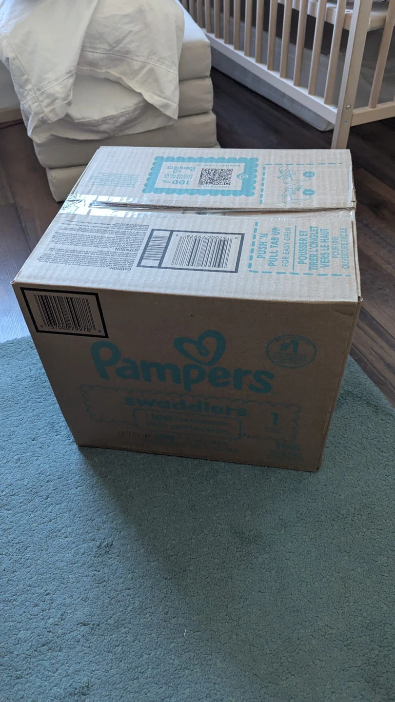 2 boxes Unopened Pampers Swaddlers Diapers Size 1 - 198 Count