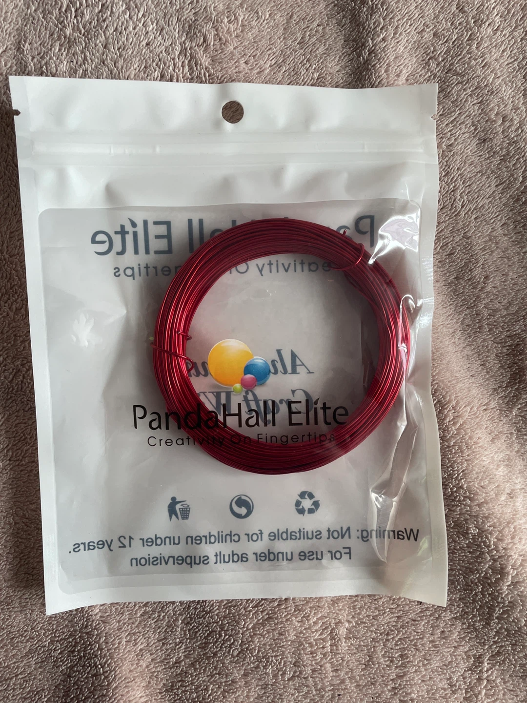 PandaHall Elite Red Aluminum Craft Wire 🏆