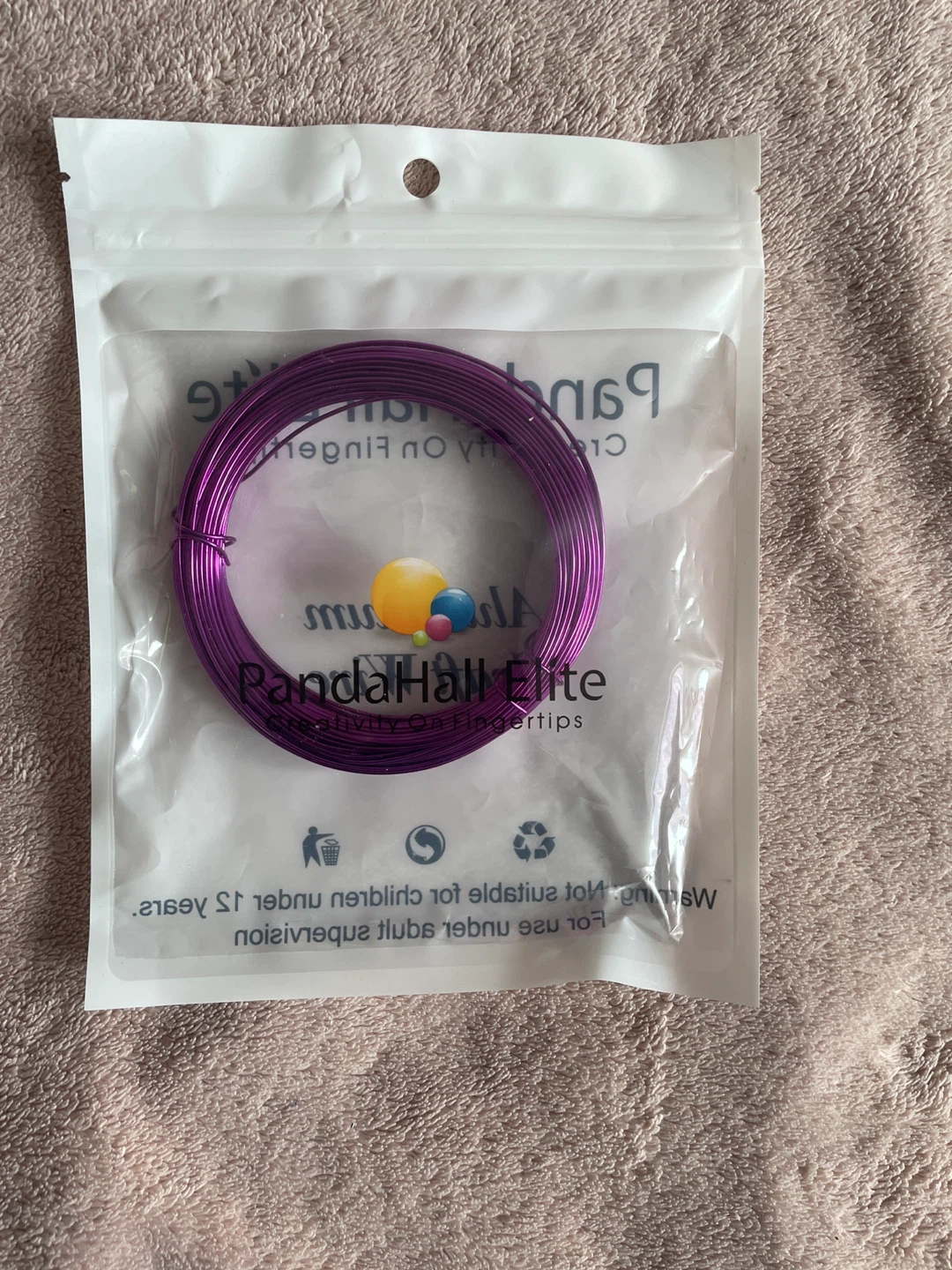 PandaHall Elite Aluminum Craft Wire - Purple 🏆