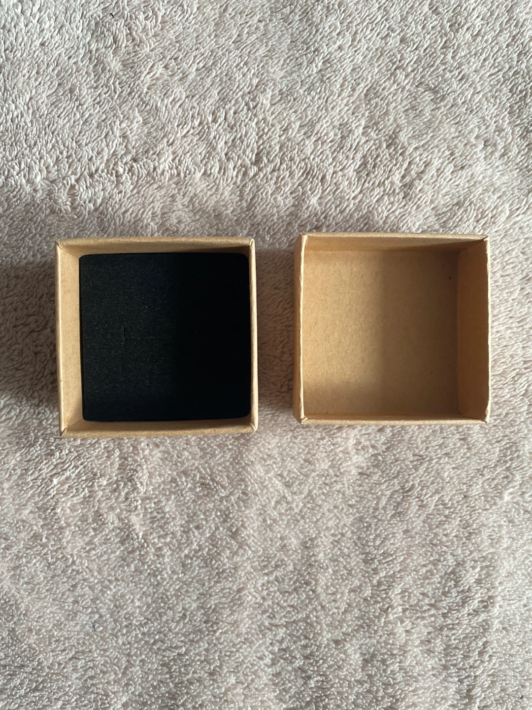 Empty Kraft Cardboard Gift Box with Black Insert 🏆 - photo 2