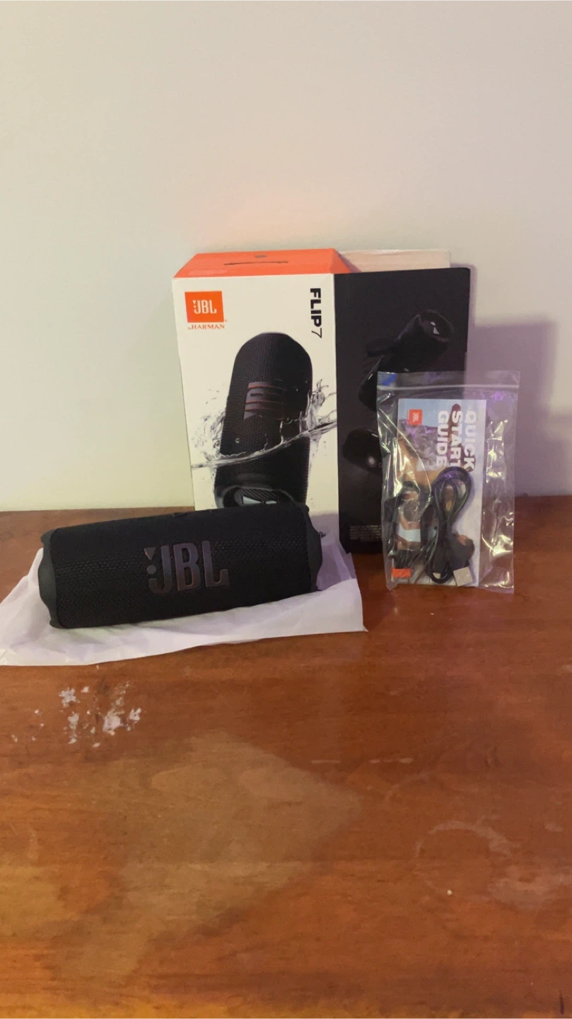 JBL Flip 7 Portable Waterproof Bluetooth Speaker - Black
