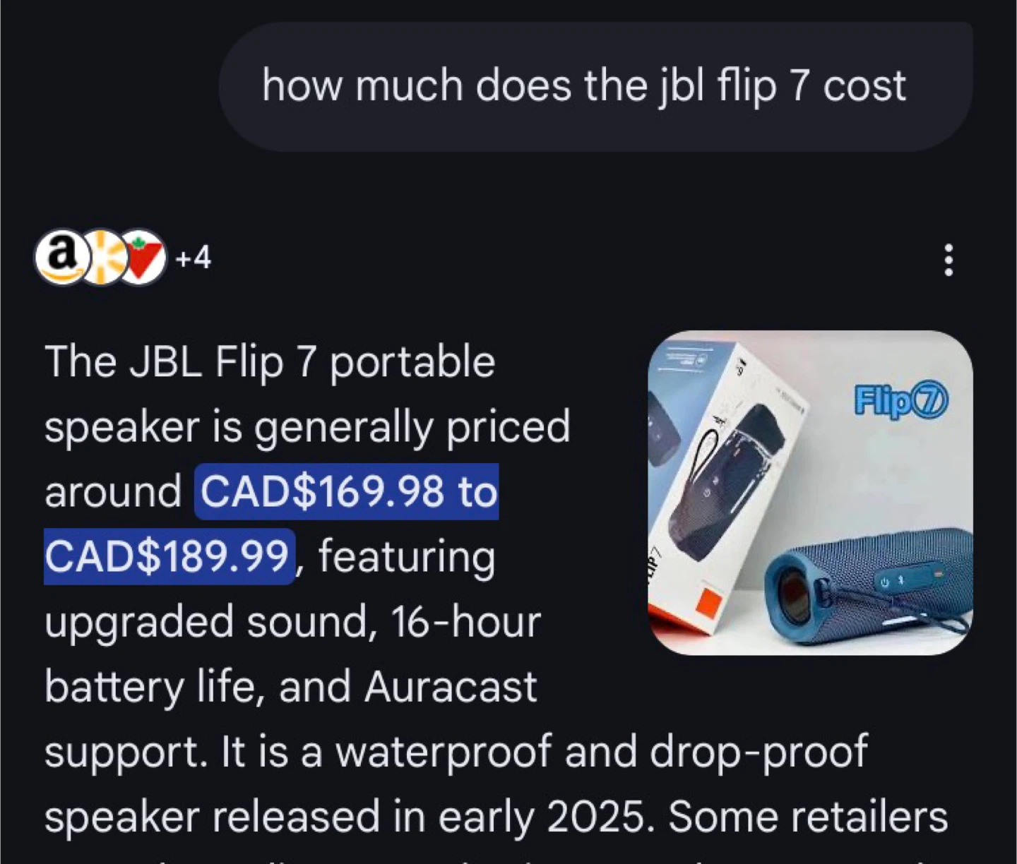 JBL Flip 7 Portable Waterproof Bluetooth Speaker - Black - photo 5