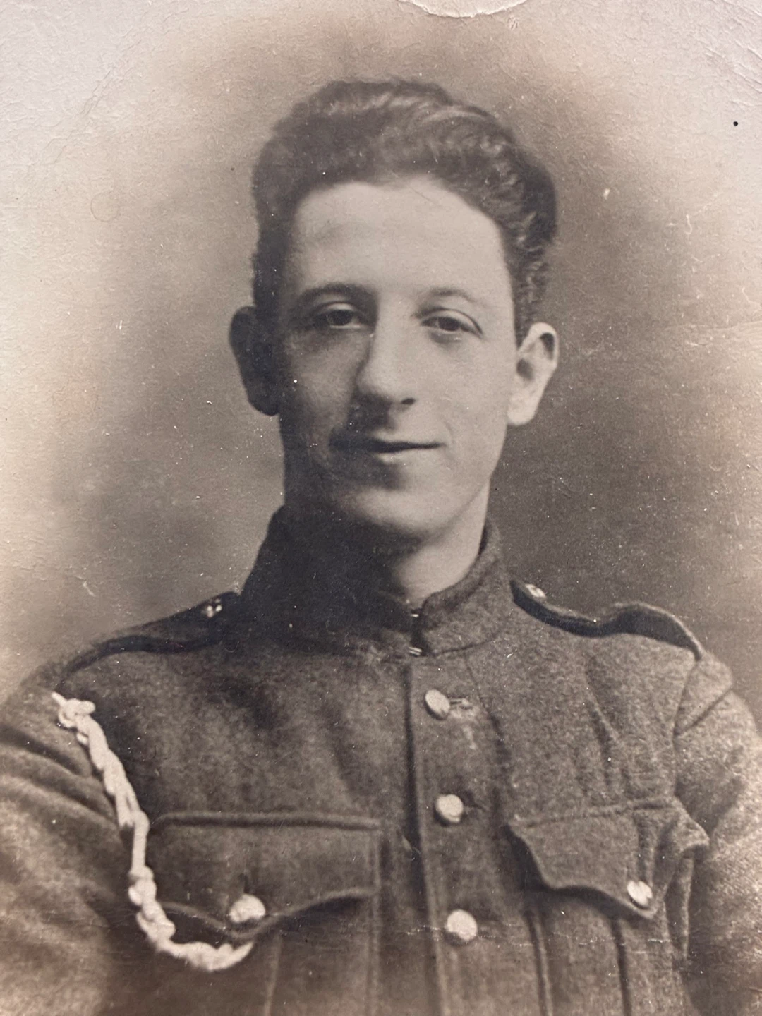 WW1 Canada military soldier ID photo Rppc Royal Cdn Dragoons - photo 3