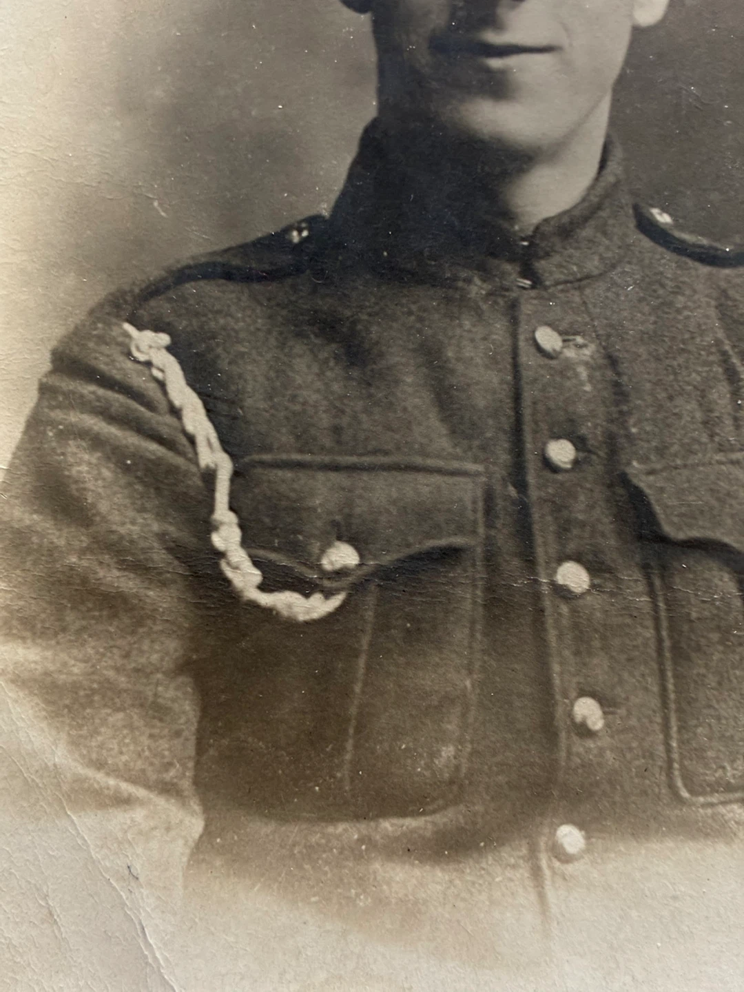 WW1 Canada military soldier ID photo Rppc Royal Cdn Dragoons - photo 2