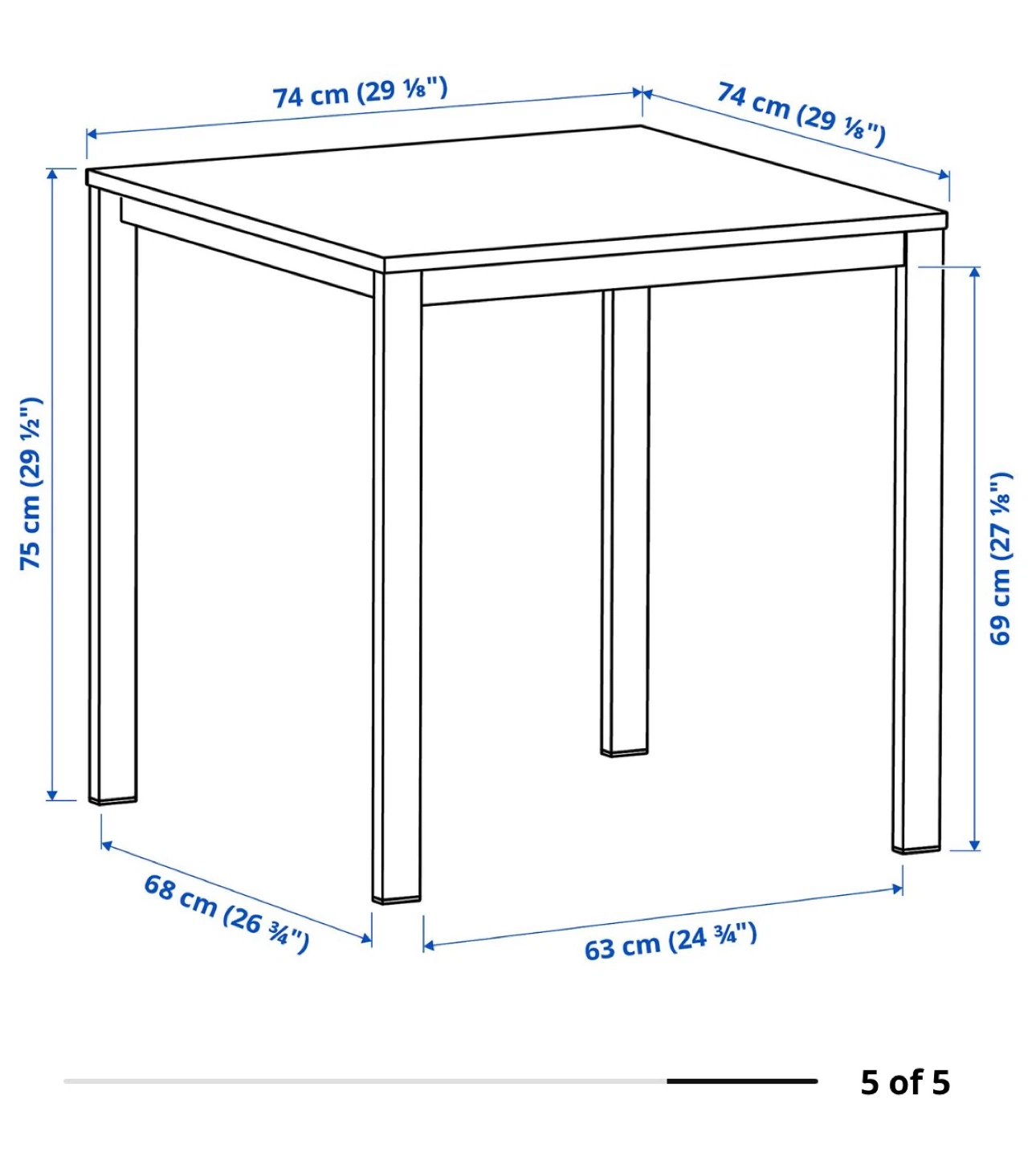 IKEA Melltorp White Dining Table
