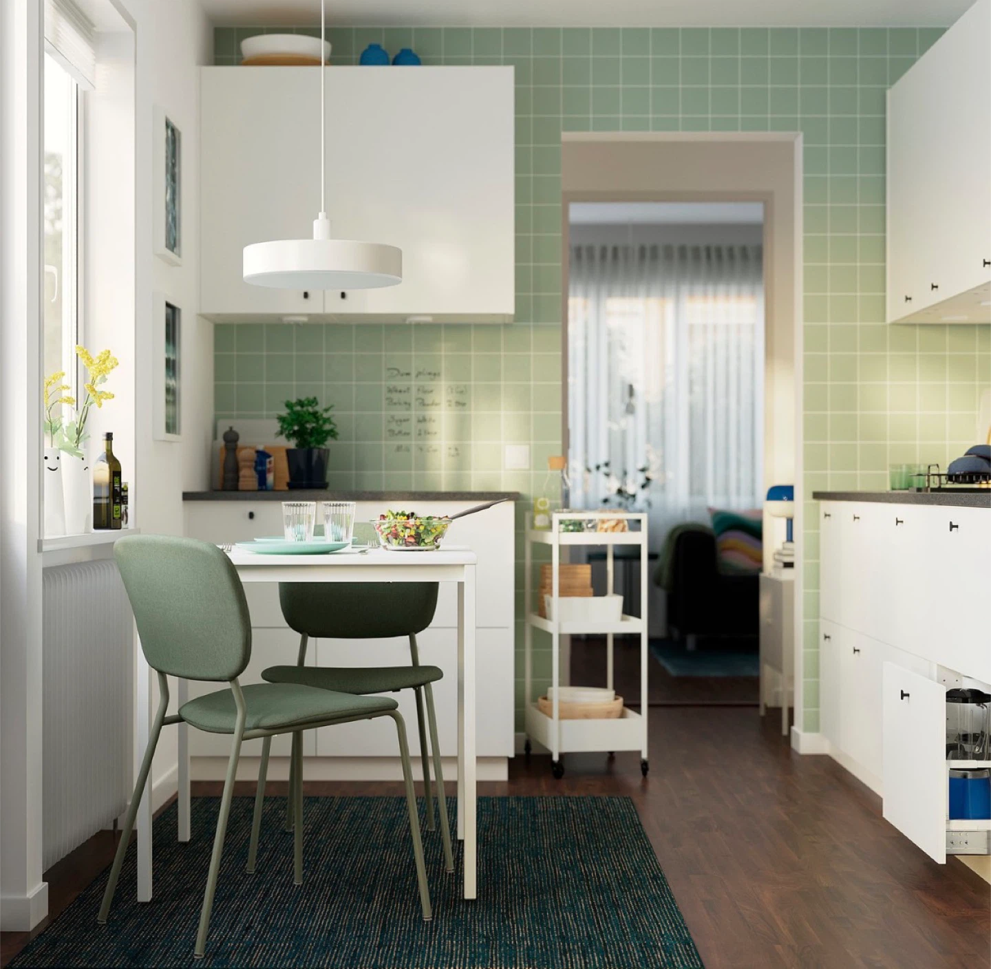 IKEA Melltorp White Dining Table - photo 5