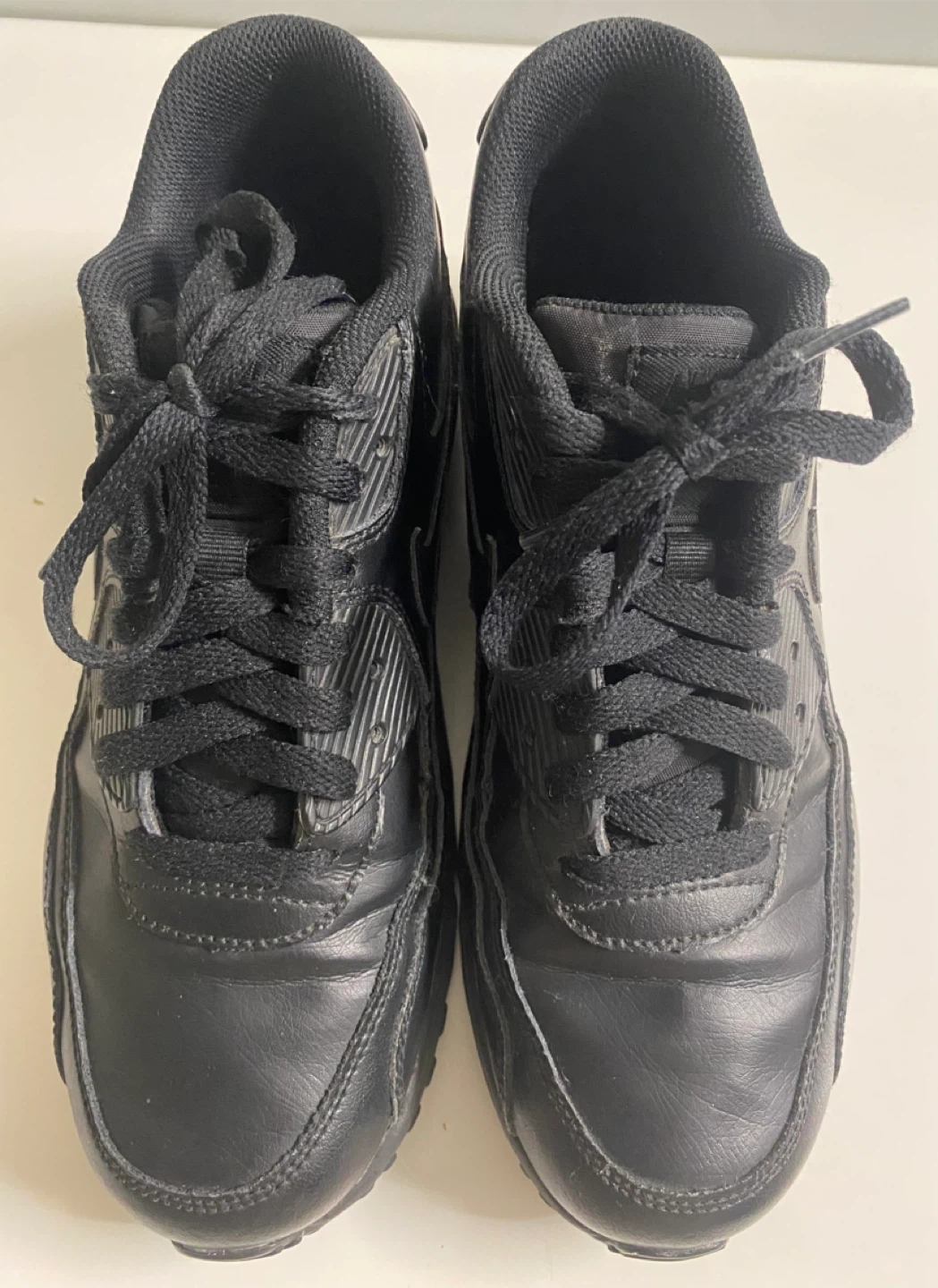Nike Air Max 90 Black Leather Sneakers