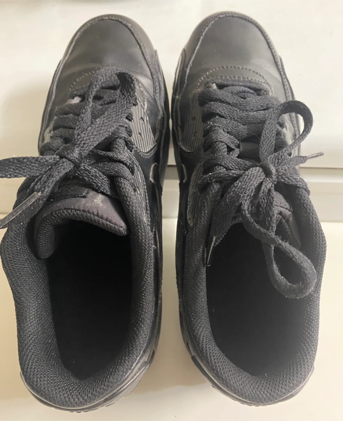 Nike Air Max 90 Black Leather Sneakers - photo 2