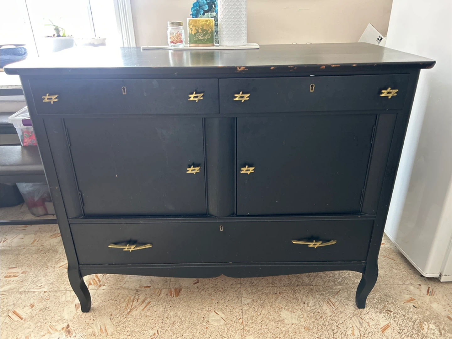 Black Vintage Dresser - photo 3