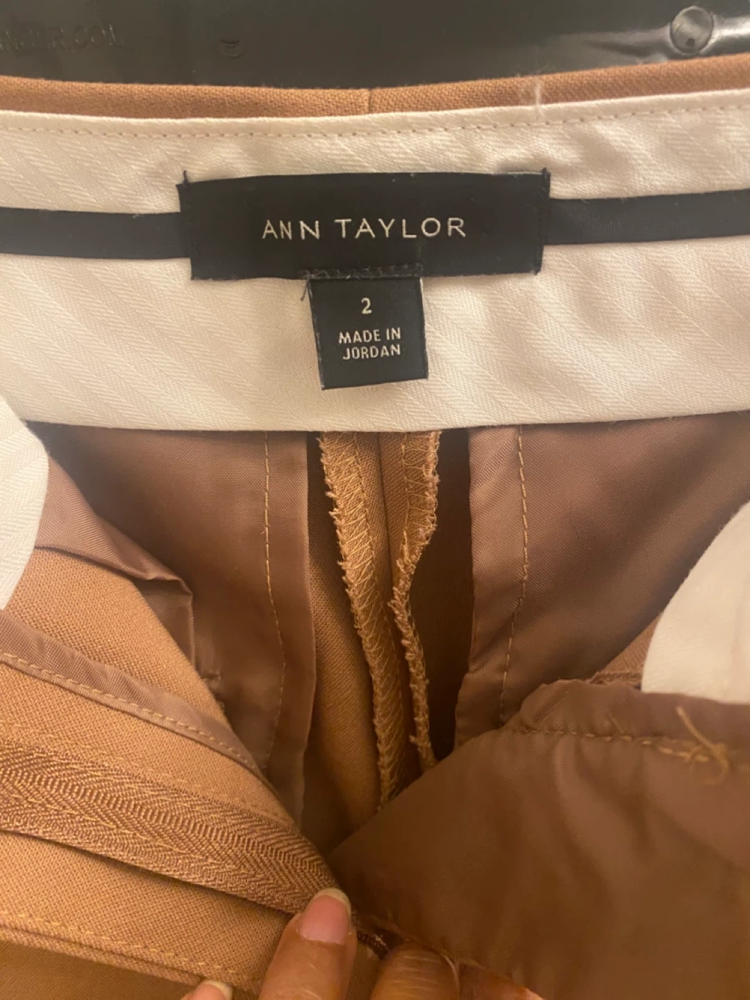 Ann Taylor Tan Tailored Pants - photo 2