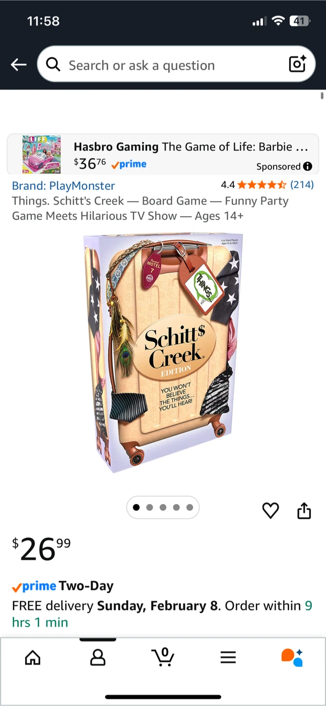 NEW! Things…Schitt's Creek Edition Board Game