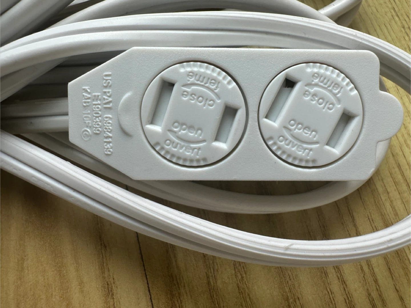 2 White 3 - Outlet Extension Cord - 10F - photo 4