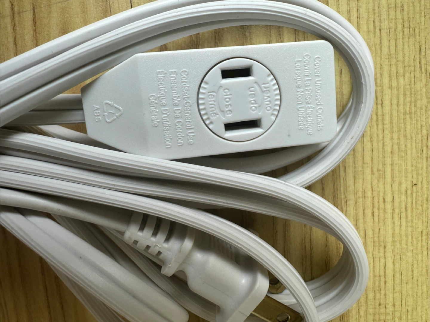 2 White 3 - Outlet Extension Cord - 10F - photo 3