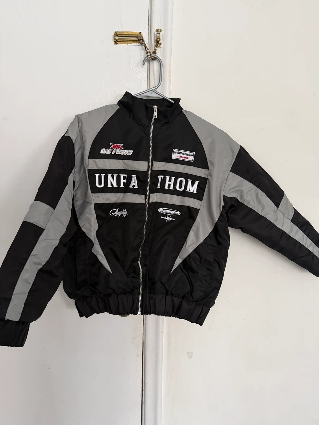 Lemandik Bomber Jacket - Black & Grey - Size M