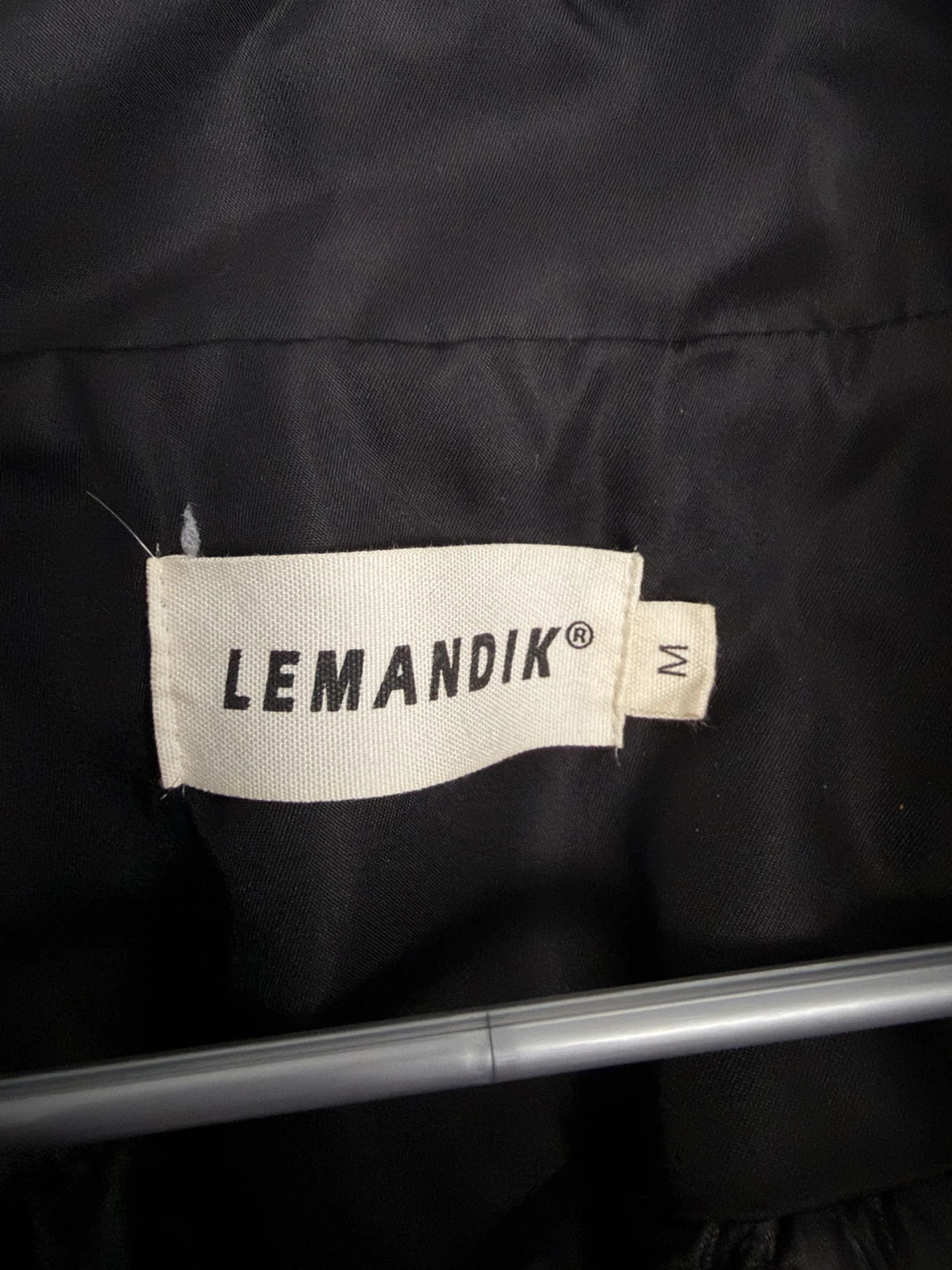 Lemandik Bomber Jacket - Black & Grey - Size M - photo 2