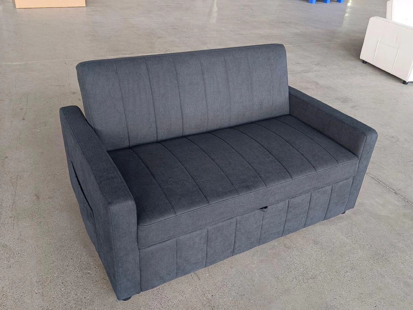 Grey Sofa Bed with Storage - photo 3