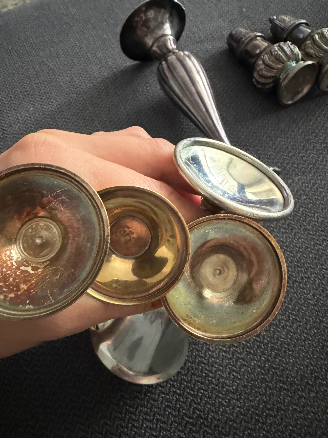 Oxford Plate Salt and Pepper Shakers with Vintage Cups - photo 5