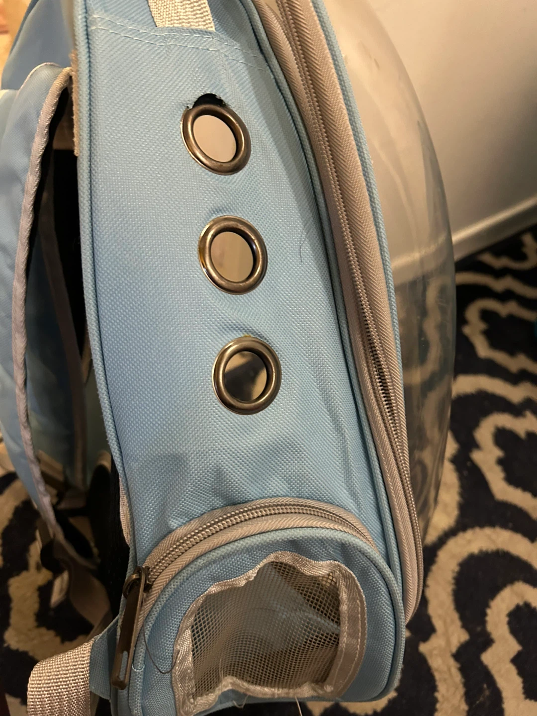 Light Blue Pet Carrier Backpack - photo 3