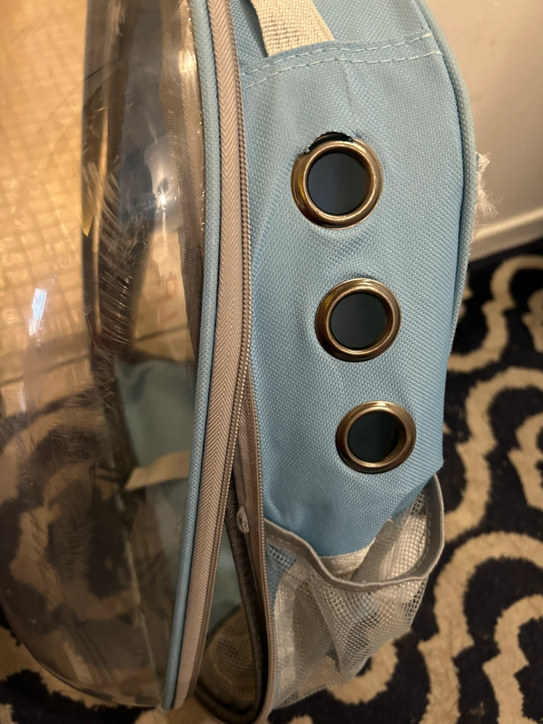 Light Blue Pet Carrier Backpack - photo 4