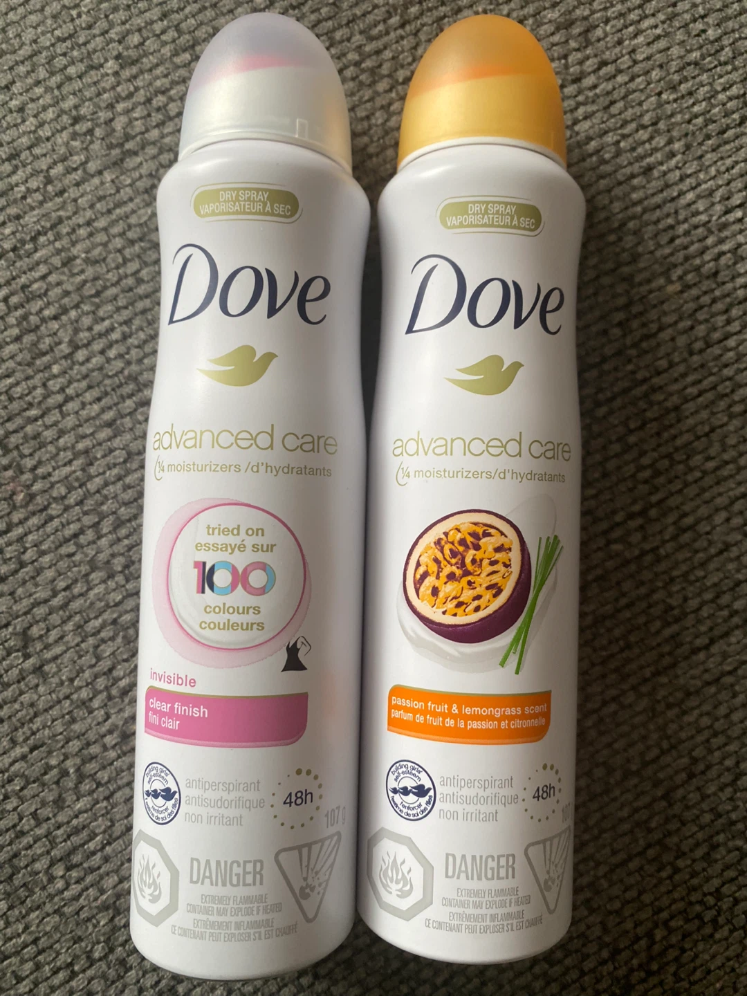 Dove Advanced Care Antiperspirant Dry Spray
