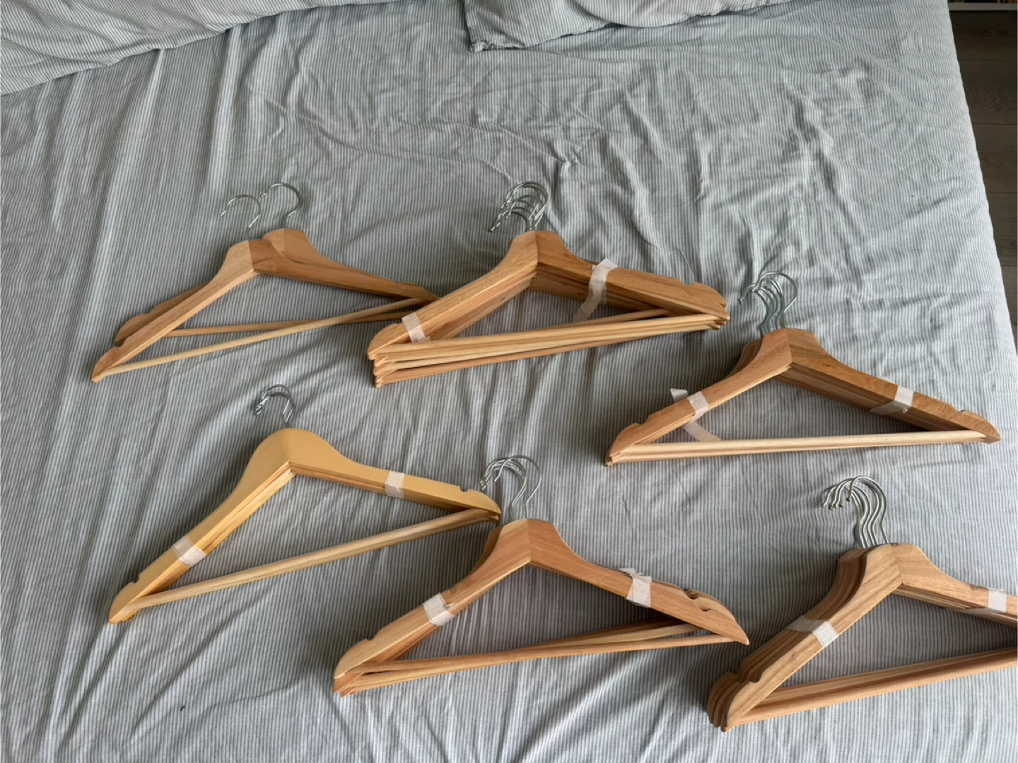 Wooden Clothes Hangers - Set of 31