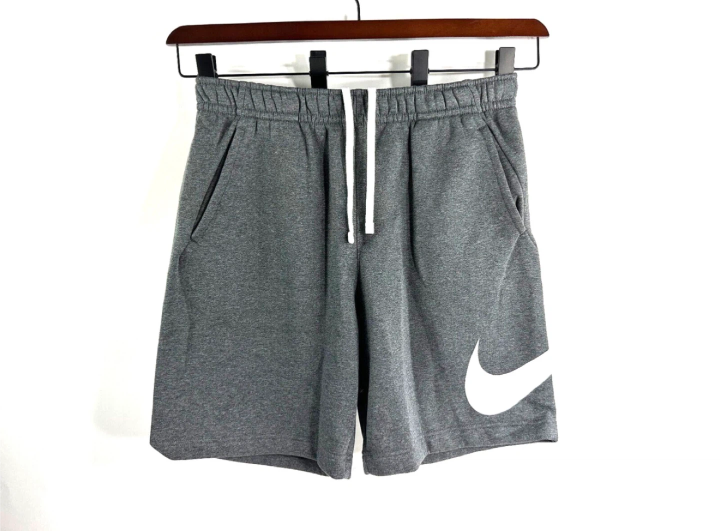 Nike Grey Swoosh Jersey Shorts size S