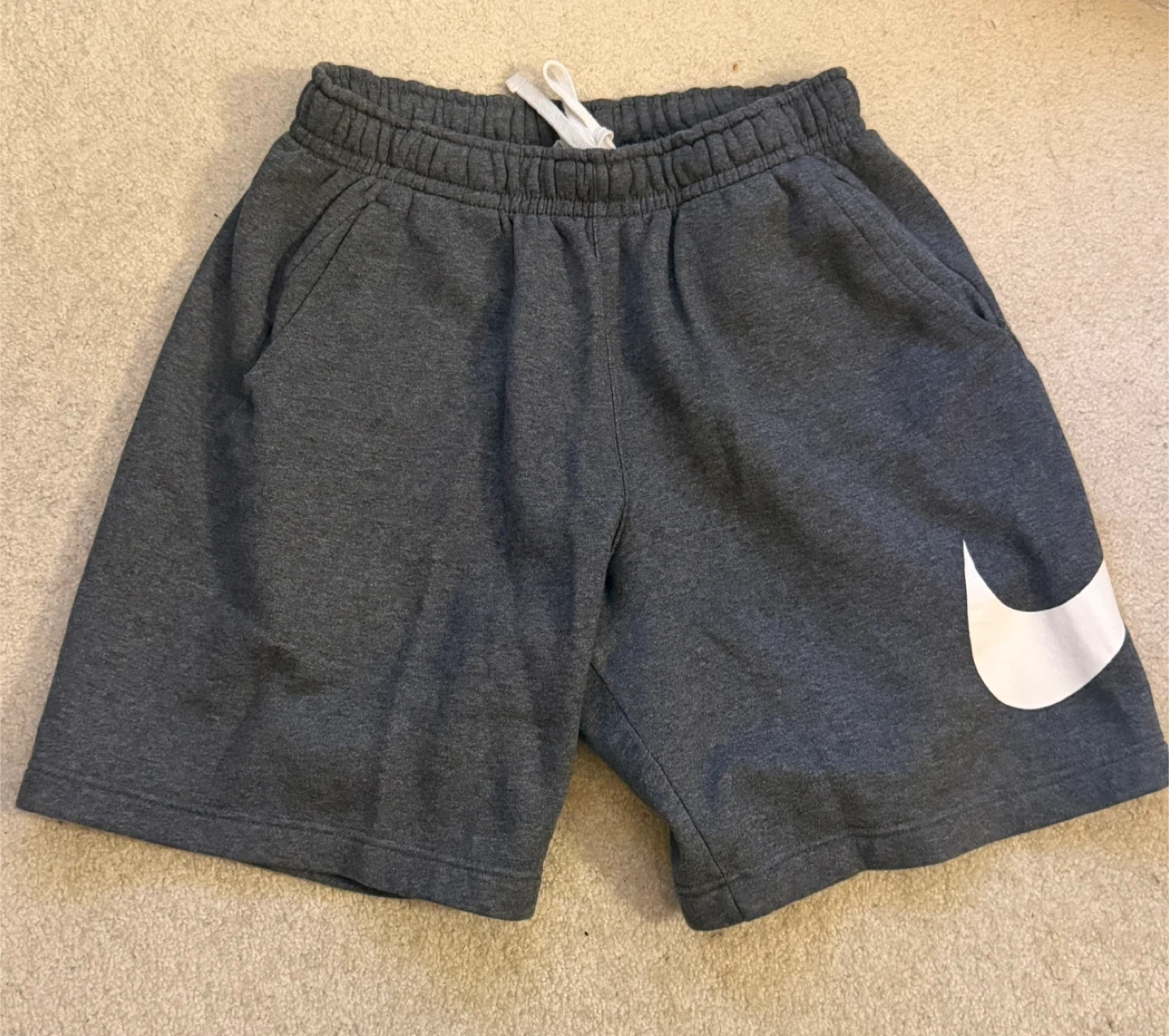 Nike Grey Swoosh Jersey Shorts size S - photo 5