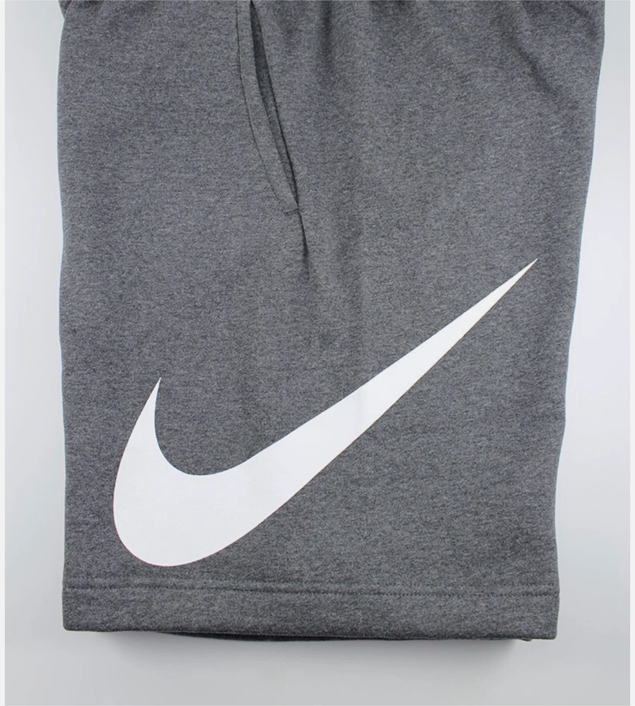 Nike Grey Swoosh Jersey Shorts size S - photo 3
