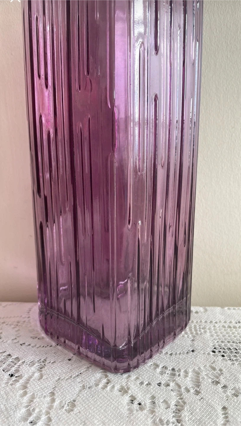 💕Valentine Special! Ribbed Heart-Shaped Glass Vase 🆕 - photo 2