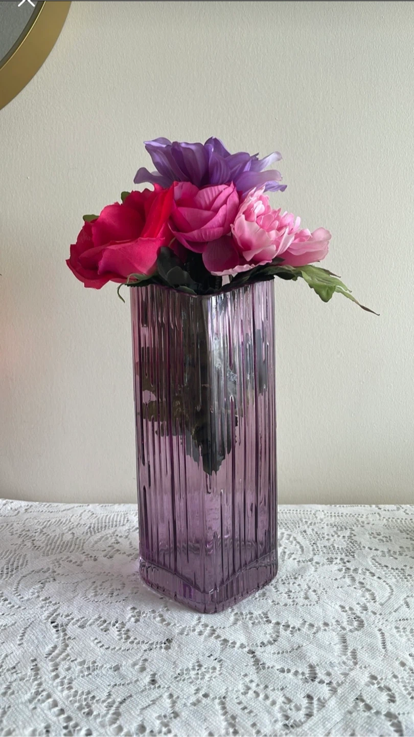 💕Valentine Special! Ribbed Heart-Shaped Glass Vase 🆕