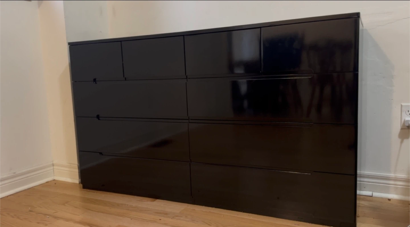 Black 10 Drawer Dresser - photo 3