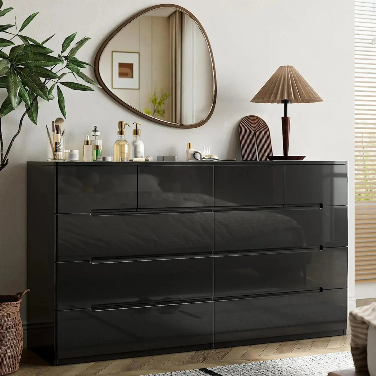 Black 10 Drawer Dresser - photo 2