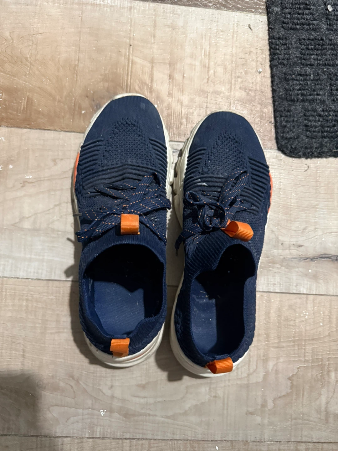 Men's Navy Blue Knit  Shoes