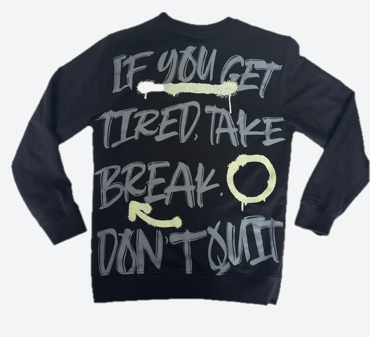Zudio Crewneck Sweatshirt - Black/Neon - photo 2