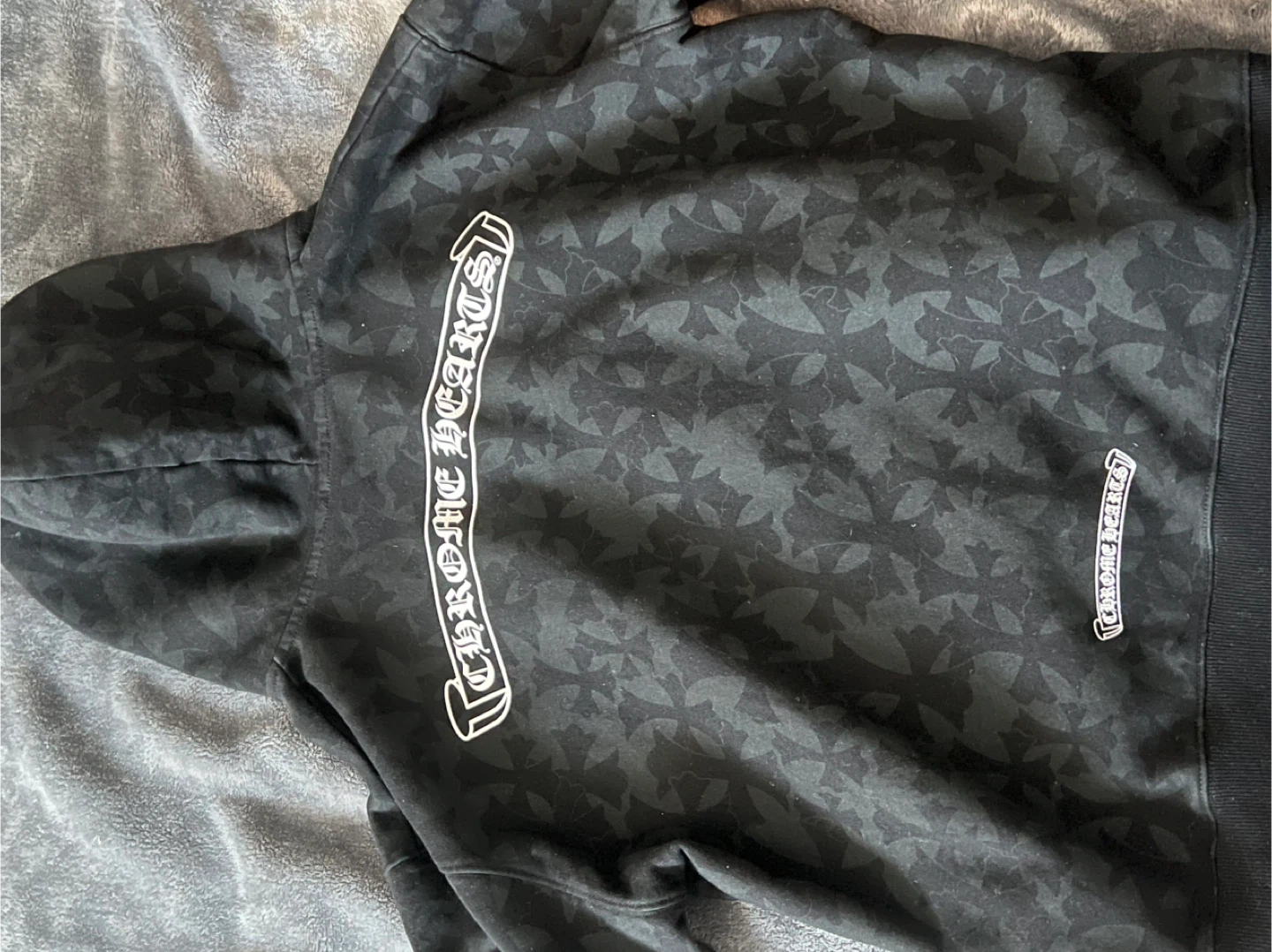Chrome Hearts Black Zip-Up Hoodie - photo 2