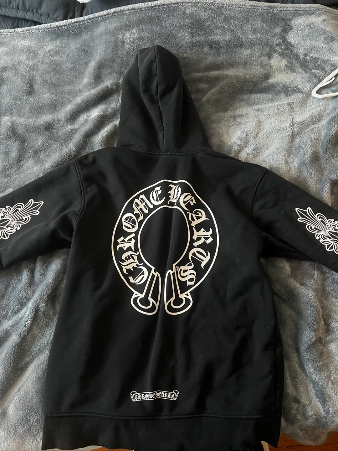 Chrome Hearts Black Zip-Up Hoodie - photo 2