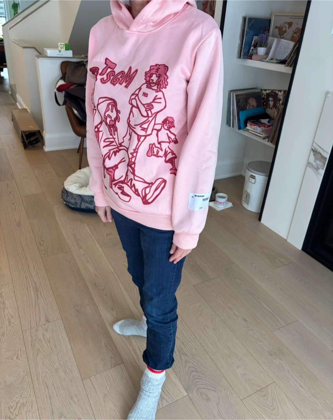 XCLY Pink Graphic Hoodie - photo 2