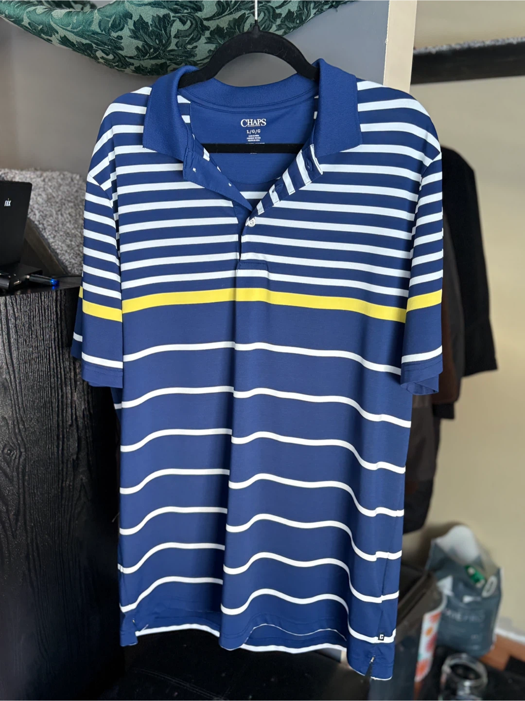 Men’s Chaps Striped Polo Shirt