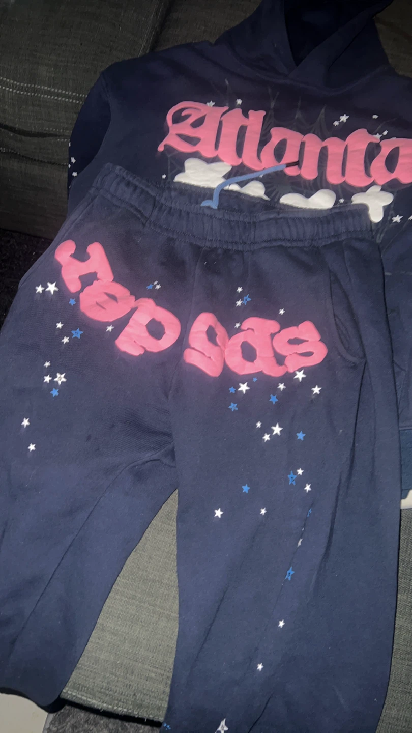 Navy Blue Atlanta 'Hop Gas' Hoodie and Sweatpants Set