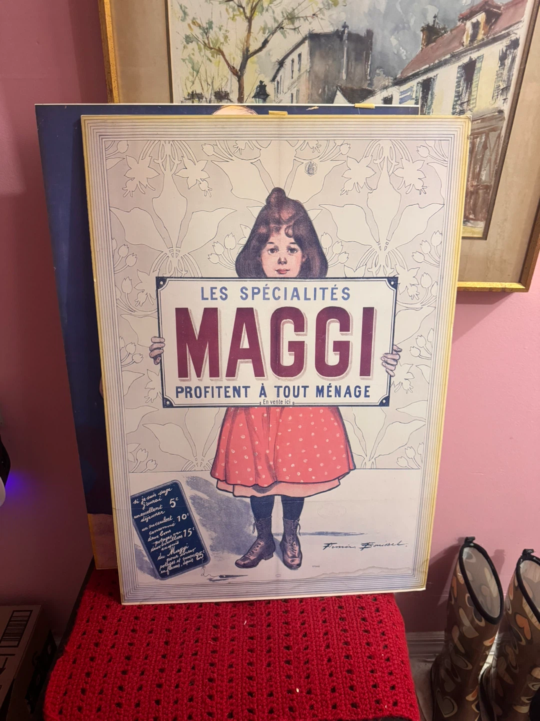 Vintage Maggi "Profient a Tout Menage" Advertising Poster