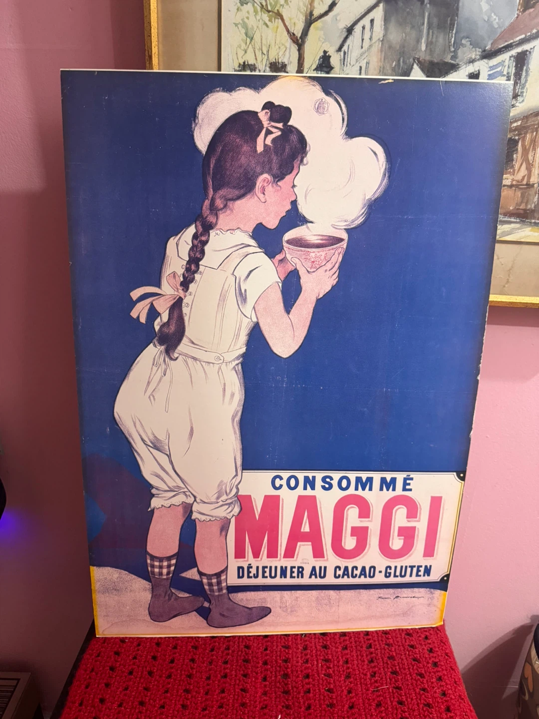 Vintage Maggi "Déjeuner au Cacao-Gluten" Advertising Poster