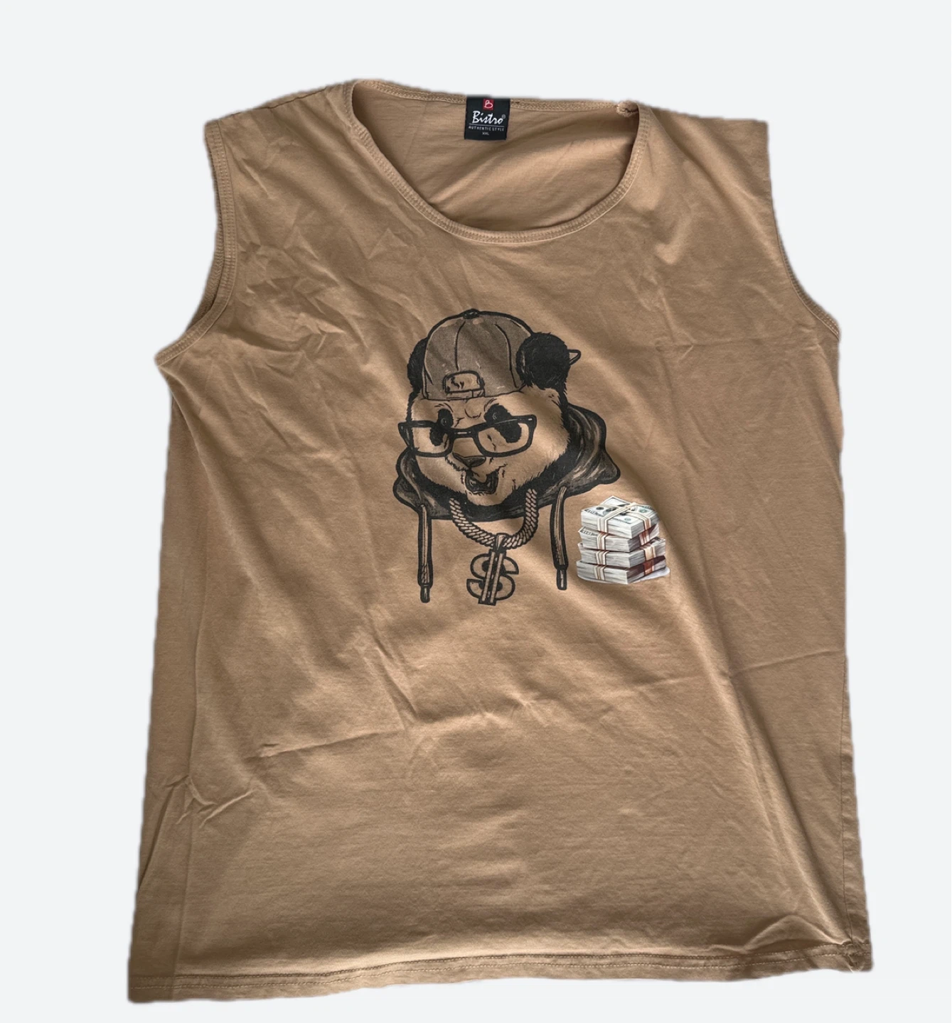 Bistro Sleeveless T-Shirt - Panda Graphic
