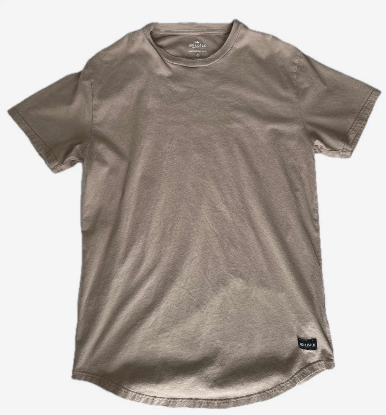 Hollister Curved Hem Crew Neck T-Shirt