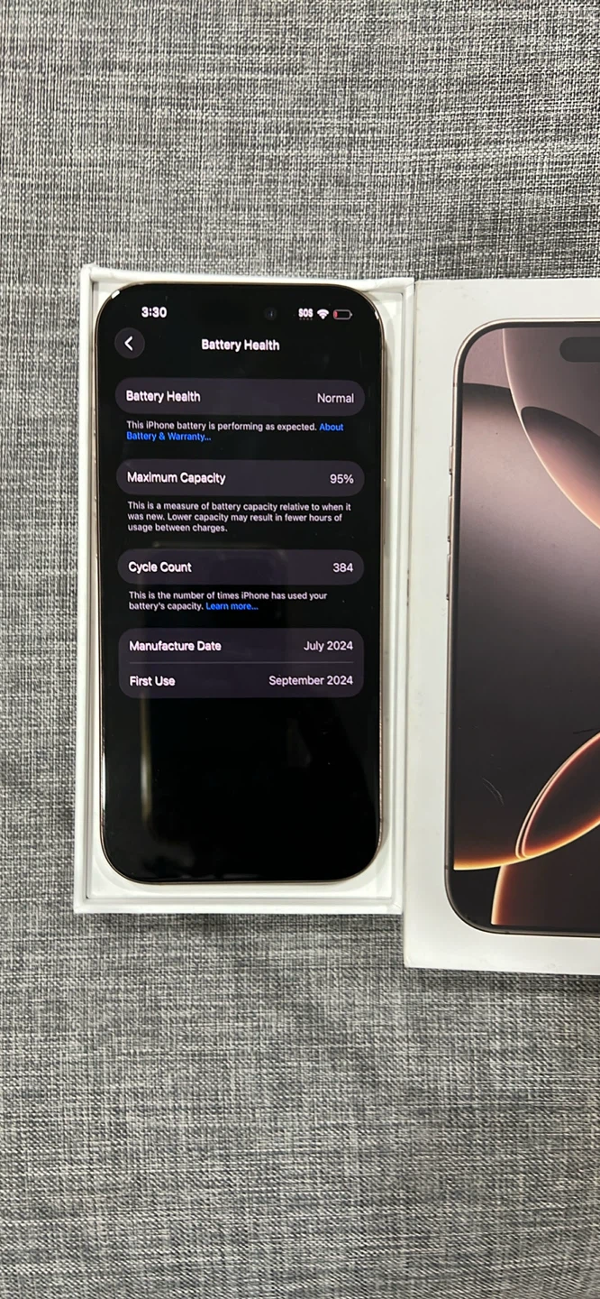 Apple iPhone 16 Pro 256 GB Gold - photo 3