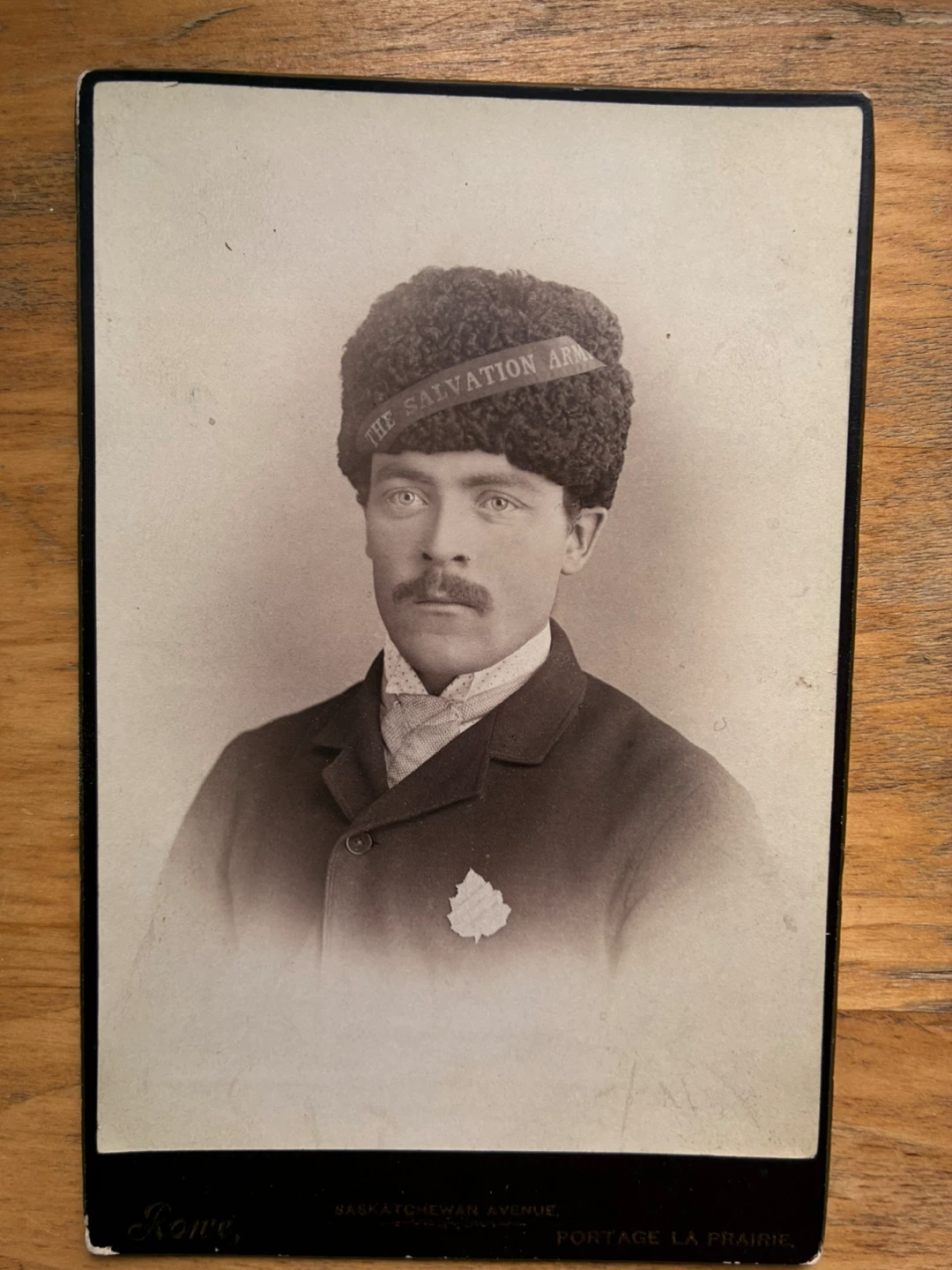 1800s Salvation Army photo  portrait antique Manitoba Rowe - photo 2
