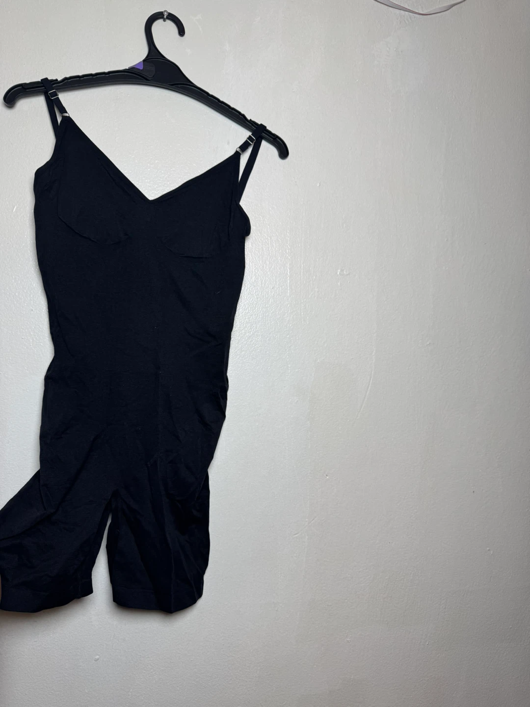 Black Shapewear Bodysuit with Open Gusset