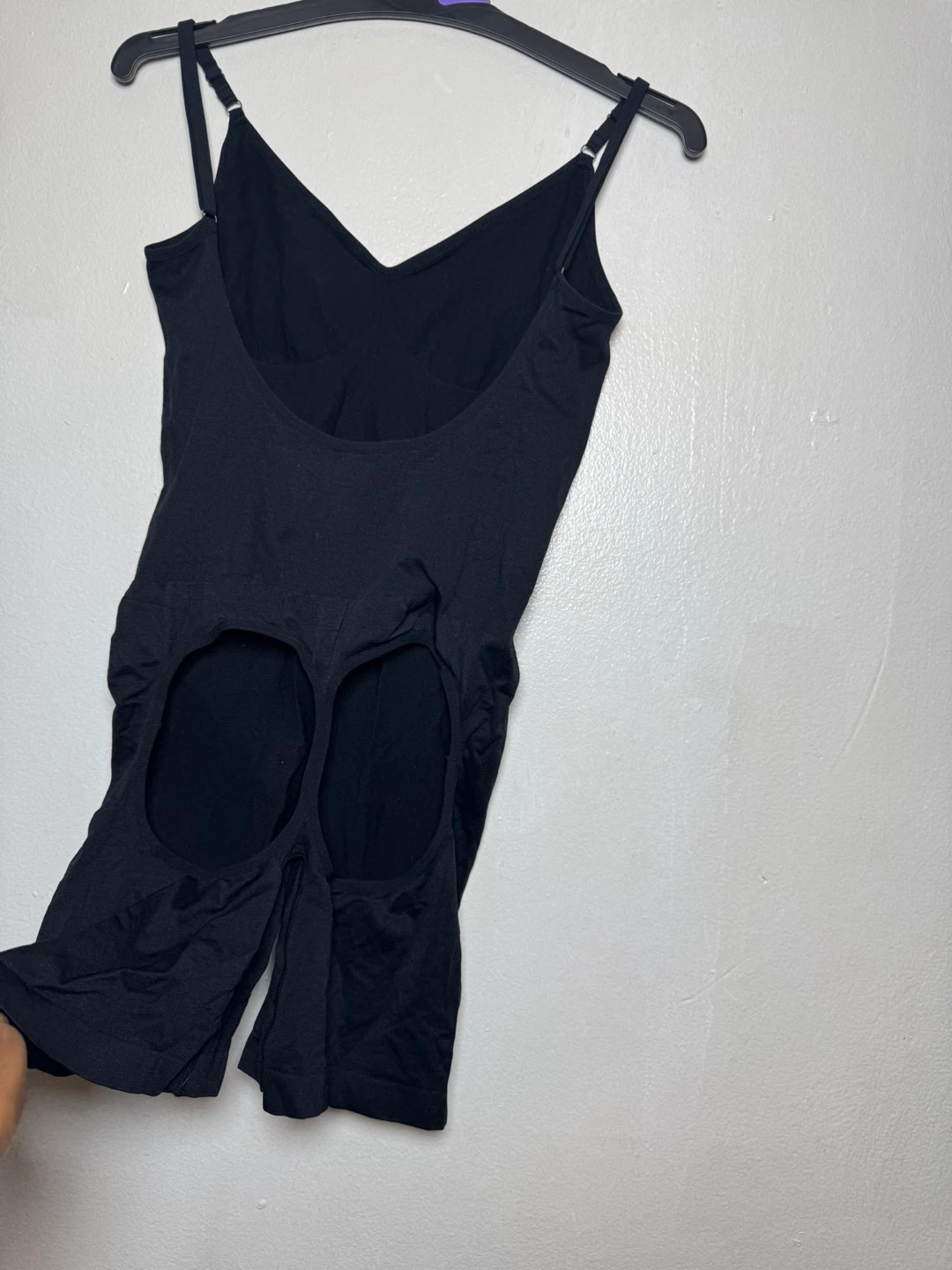 Black Shapewear Bodysuit with Open Gusset - photo 3