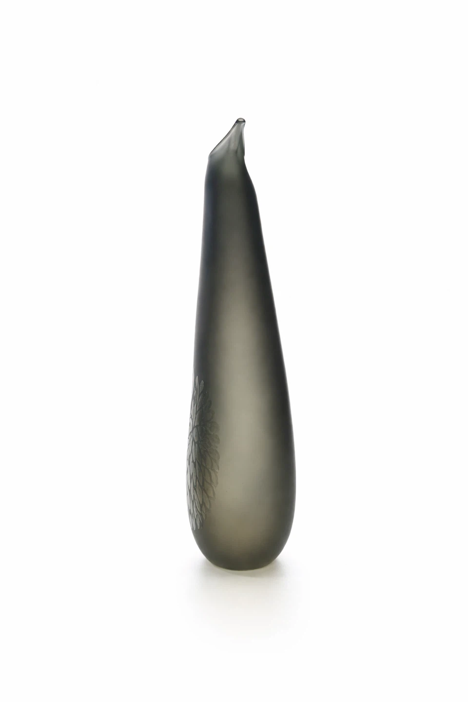 June Pham Signed Fish-Form Cameo Glass Vase, 13” - photo 2